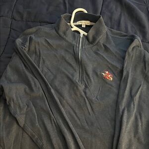 Peter Millar Dark Blue Zip-Up Sweater